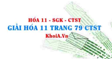 Giải Hóa 11 trang 79 Chân trời Sáng tạo